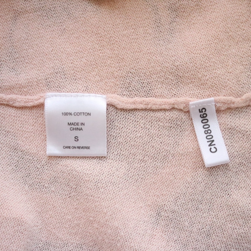 Light Pink Tight Knit Single Button Cardigan - Picture 5 of 5
